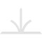 Ekena Millwork Richland Architectural Grade PVC Gable Bracket, 84"W x 52 1/2"H x 2"D x 4"F, 15/12 Pitch GBP084X53X0204RIC00 - alternate 4